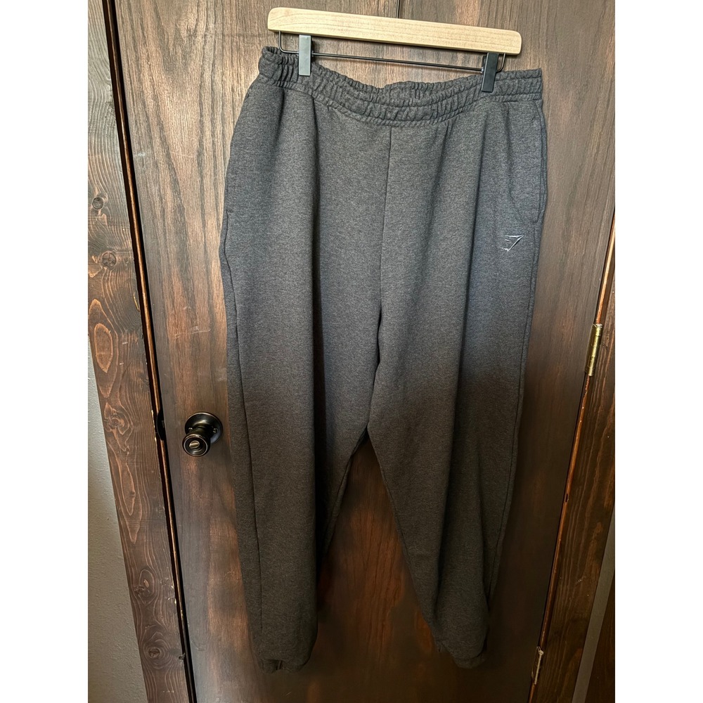 Gymshark Rest Day Sweatpants XXL Charcoal Gray Marl High Waisted Joggers B2A7Q